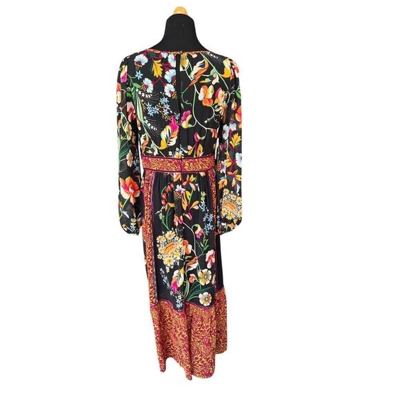 ANTHROPOLOGIE Adair Velvet-Trimmed Midi Dress SIZE 6 - Picture 9 of 12